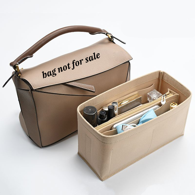 Luxury Skincare Brand - Vrouwen gevoelde inzetstuk tas organizer geschikt